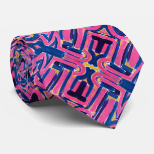 Cravate Brochures peintes à la main par des graffitis grec