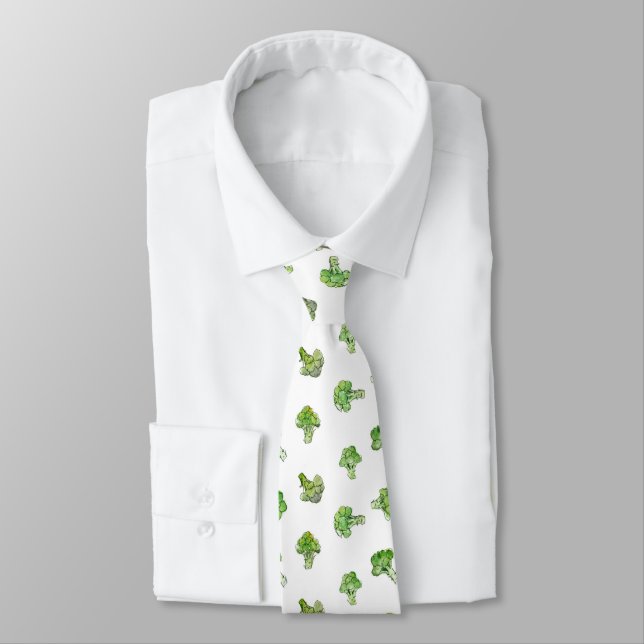 Cravate Brocoli - dispersé - ouvrez-vous (Attaché)