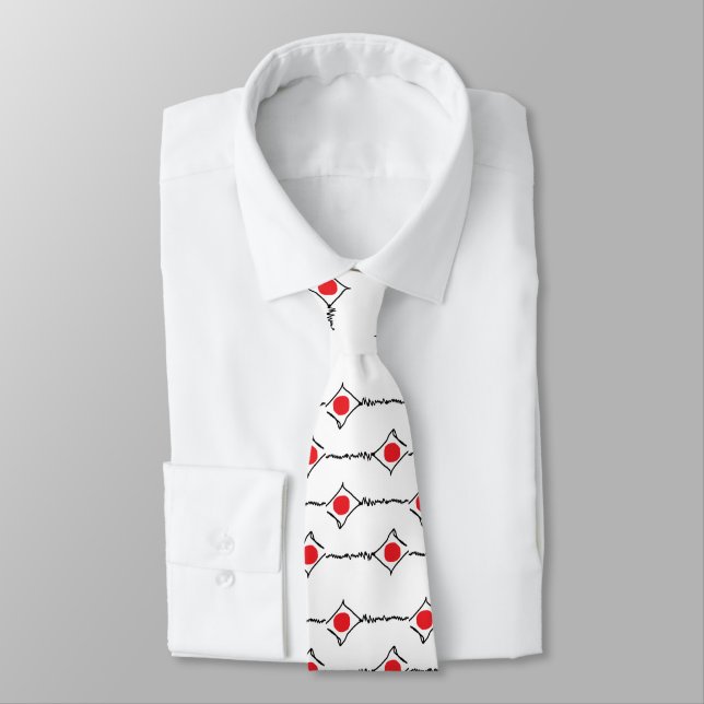 Cravate "Broken Kite White" (Attaché)