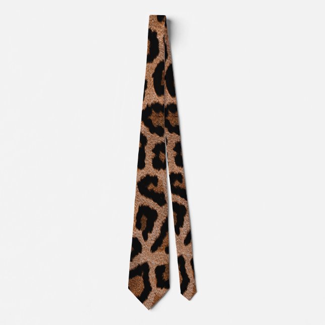 Cravate Bronze Leopard Cheetah Print (Devant)