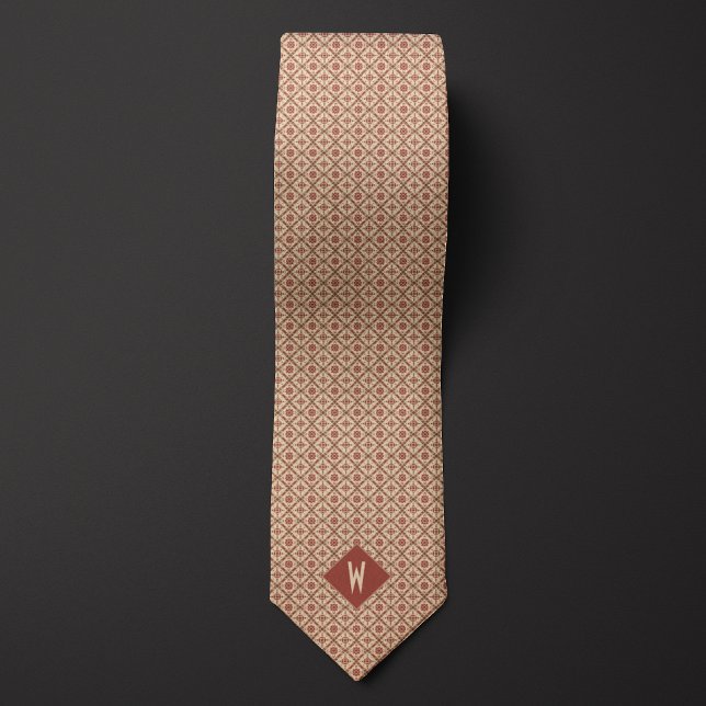 Cravate Brown et Motif de sable d'inspiration aztèque (Créateur téléchargé)