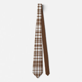 Cravate Brown Plaid