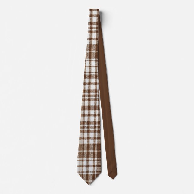 Cravate Brown Plaid (Devant)