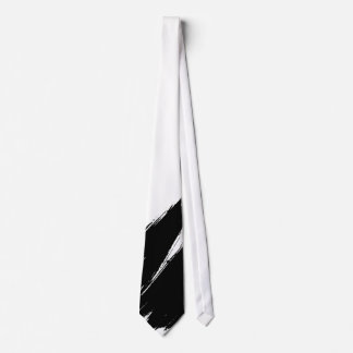 Cravate Brush noir Arrière - plan blanc moderne