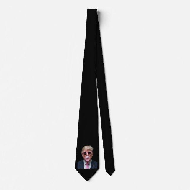 Cravate Bubblemint Trump Rose Drôle Président USA (Devant)