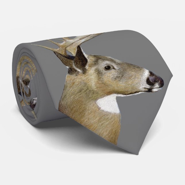 Cravate Buck de queue blanche (Roulé)