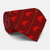 Cravate Buffalo fonctionnant avec des flèches rouges (Roulé)