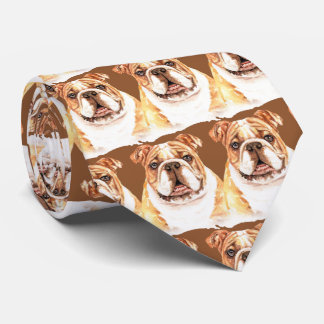 Cravate Bulldog anglais Brown
