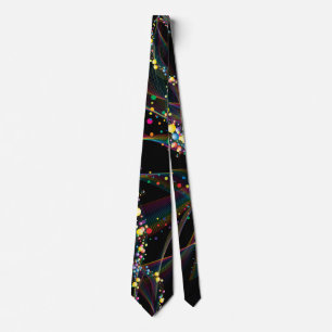 Cravate Bulles torrentielles dans multi-couleurs motif Bla