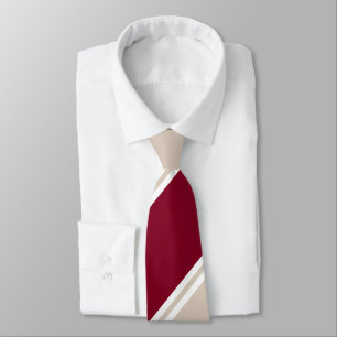 Cravate Burgundy et Champagne