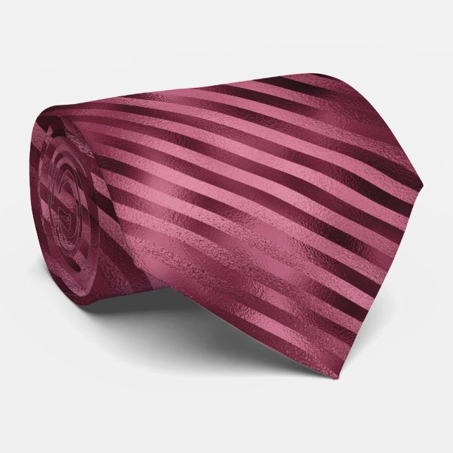 Cravate Burgundy Foil (Roulé)
