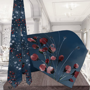 Cravate Burgundy Navy Vert Mariage élégant