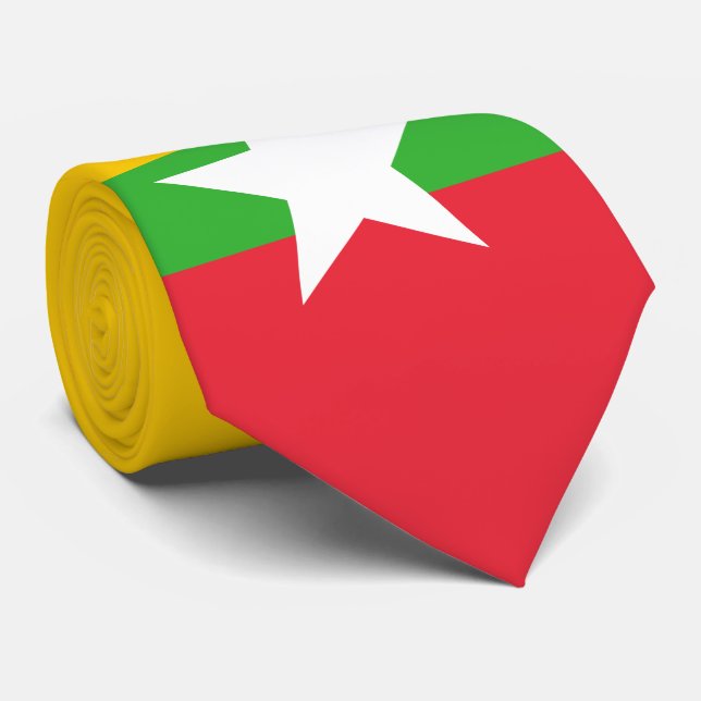 Cravate Burma Flag (Roulé)