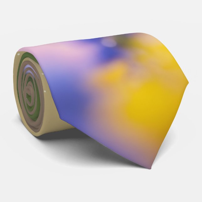 Cravate Butterflies Flying Over Colorful Spring Flower Gar (Roulé)