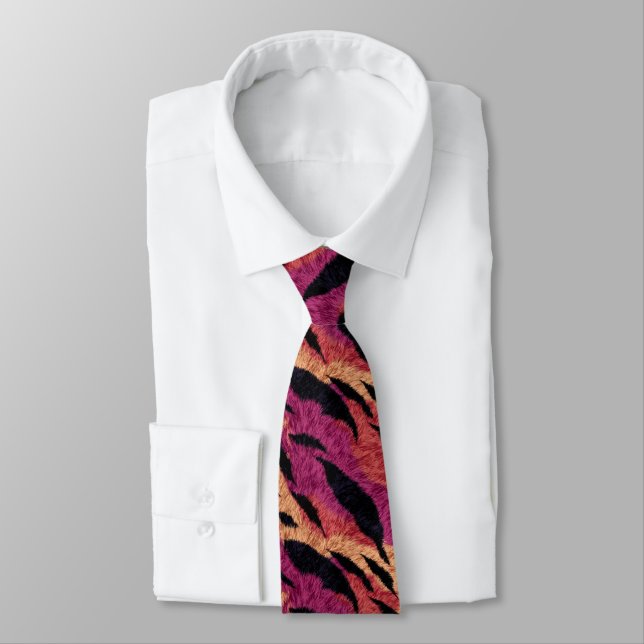 Cravate Cadeau Chic pour Garçons d'Honneur Tigre (Attaché)