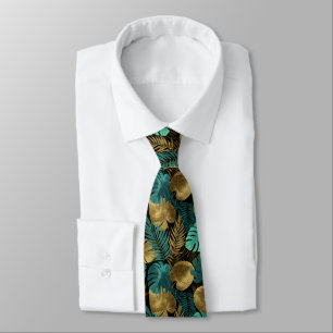 Cravate Cadeau chic pour la fête des pères floral tropical