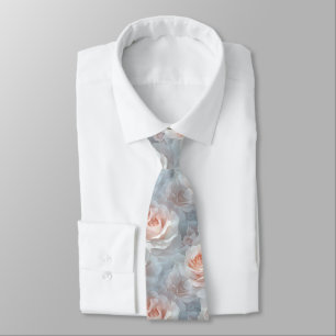Cravate Cadeau Classique de Garçon d'Honneur Fleur de Rose