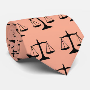 Cravate Cadeau d'avocat pour hommes Balance de la Justice,