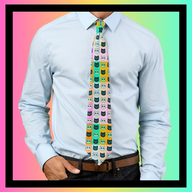 Cravate cadeau de chat mignon pour les amoureux de les cha (Créateur téléchargé)