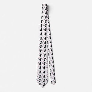 Cravate Cadeau de chat   Motif de chat mignon Arrière - pl