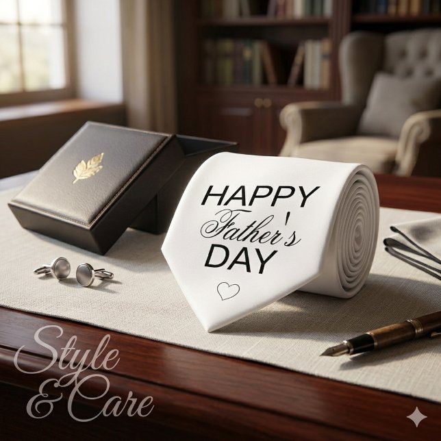 Cravate Cadeau de col de la fête des pères pour papa fier (Fathers Day Neck Tie Proud Dad Appreciation Gift Idea)