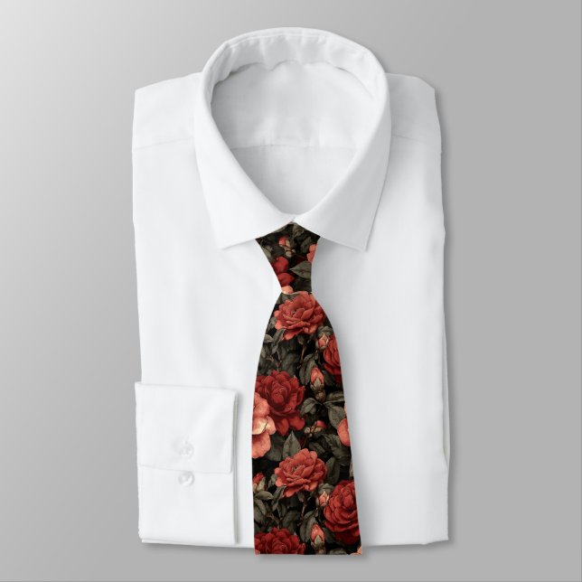 Cravate Cadeau de garçon d'honneur à la mode Gardenias (Attaché)