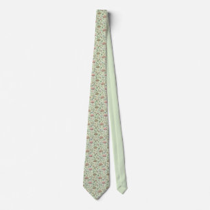 Cravate Cadeau de mariage rustique Fungi botanique vert sa
