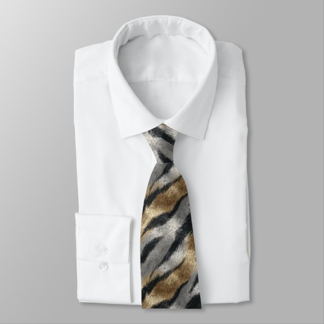 Cravate Cadeau de témoin de mariage tendance Collet de pea (Attaché)