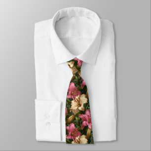 Cravate Cadeau Élégant pour Garçon d'Honneur Fleurs de Lys