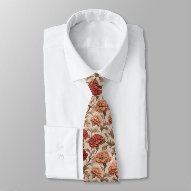Cravate Cadeau Élégant pour Garçon d'Honneur Œillet (Attaché)