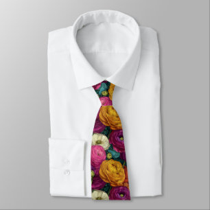 Cravate Cadeau élégant pour petit ami Ranunculus