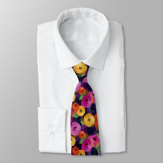 Cravate Cadeau Unique pour Garçons d'Honneur Fleur de Reno (Attaché)
