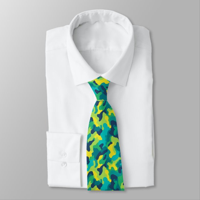 Cravate Cadeaux Classiques Pour Petit Ami Camo (Attaché)