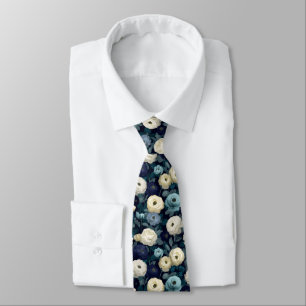 Cravate Cadeaux Colorés Pour Hommes Florale Ranunculus