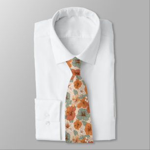 Cravate Cadeaux d'anniversaire chic pour papa floral tropi