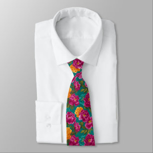 Cravate Cadeaux de anniversaire mignons pour hommes Fleur