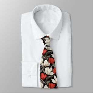 Cravate Cadeaux de la Saint-Valentin Chic Pour Mari Tulipe