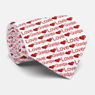 Cravate Cadeaux de Saint-Valentin pour grand-père : des nœ