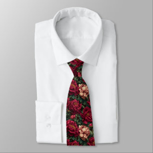 Cravate Cadeaux Minimalistes Pour Hommes Pivoines