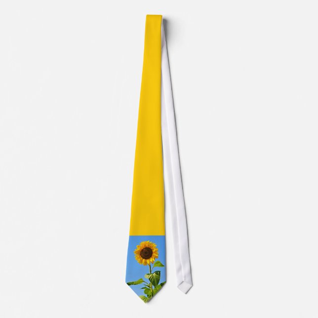 Cravate cadran solaire fleur (Devant)
