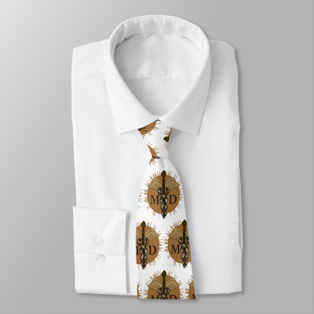 Cravate Caduceus MD médecin  (Attaché)