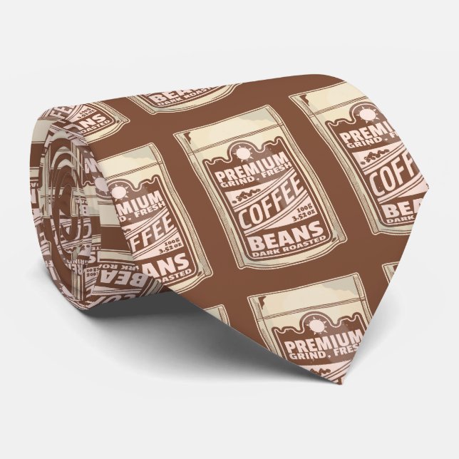 Cravate Café de qualité supérieure haricots à l'affiche ca (Roulé)