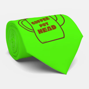 Cravate CAFÉ POT TÊTE drôle de jeu de café idée cadeau