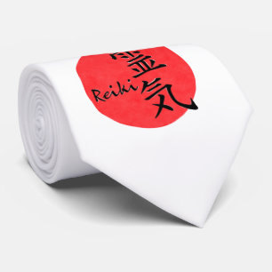 Cravate Calligraphie Reiki et Mot 1
