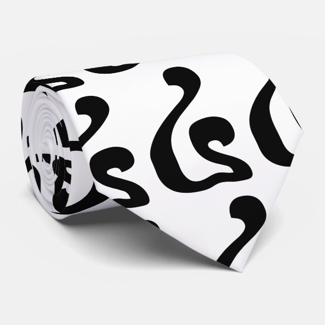 Cravate Cambodian Number 4 / Four / ៤ (Buen) Khmer Script (Roulé)