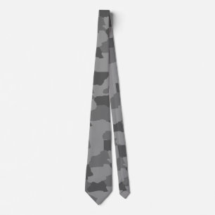 Cravate Camo gris militaire