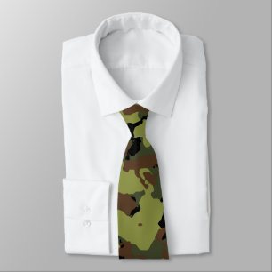 Cravate Camo militaire vert