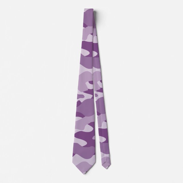 Cravate Camo Monocolor Lilac (Devant)