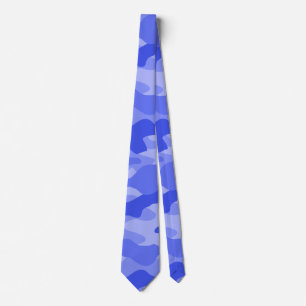 Cravate Camo Monocolore Bleu de Cornflower