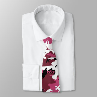 Cravate Camo rose